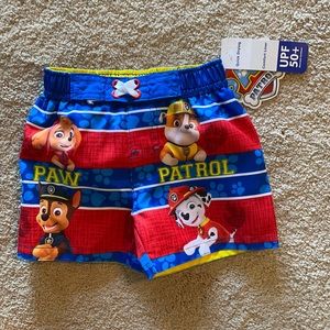 NWT Paw Patrol Swim Trunks